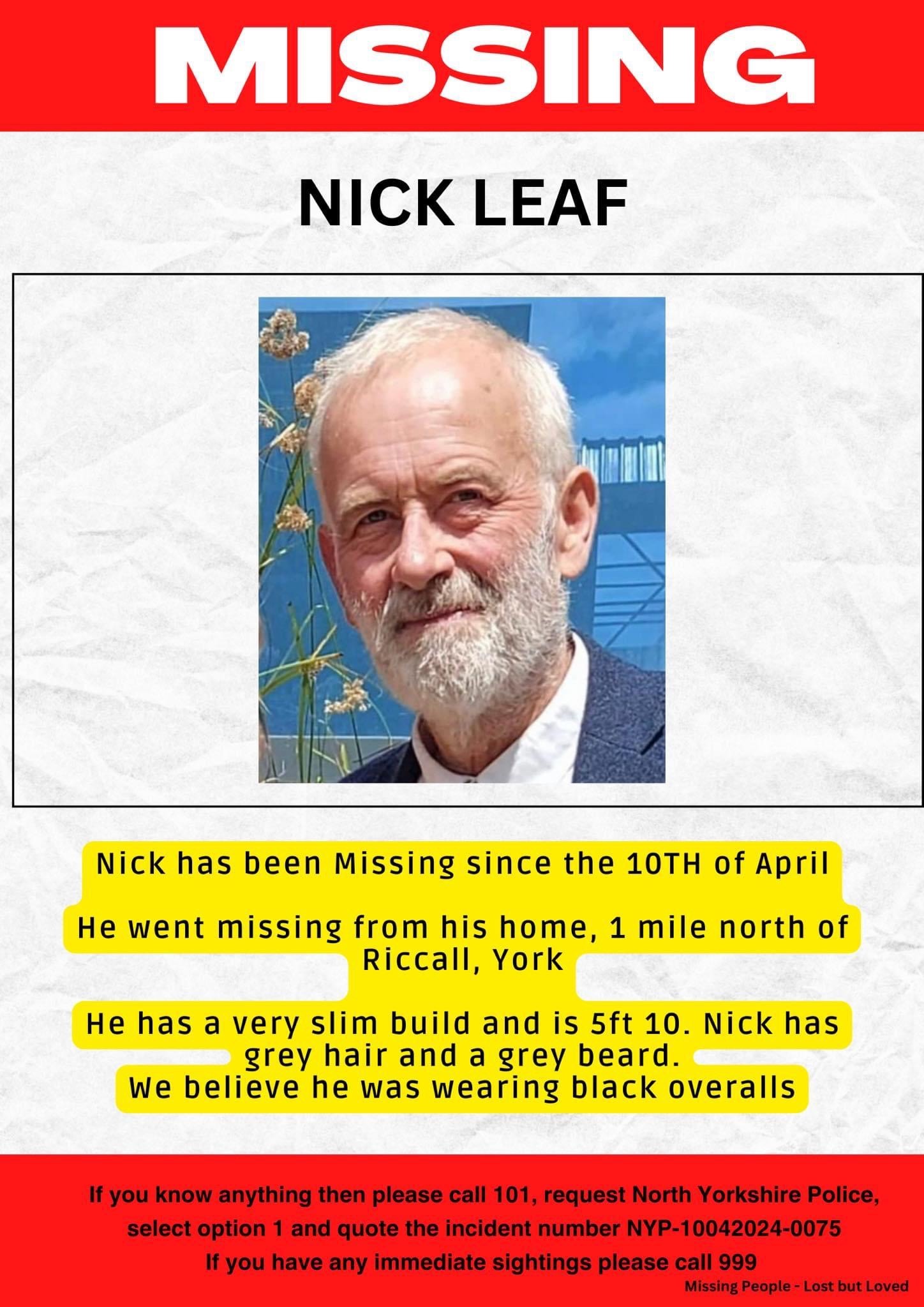 Missing Nick Leaf